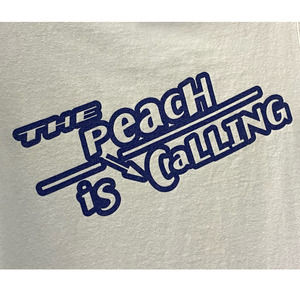 Vintage Dekuyper peach tree schnapps defuzzy tank topge Alstyle tag